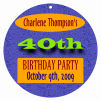 Party Time Circle Birthday Favor Tag